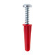 1/4 inch Light Duty Red Wall Anchor Jar w/10 X 1" Pan Head Combo Screw - WAKJ14 1/4 inch Light Duty Red Wall Anchor Jar w/10 X 1" Pan Head Combo Screw - WAKJ14